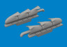 672409 Spitfire Mk.V тритрубні вихлопні патрубки «риб'ячий хвіст» PRINT 1/72