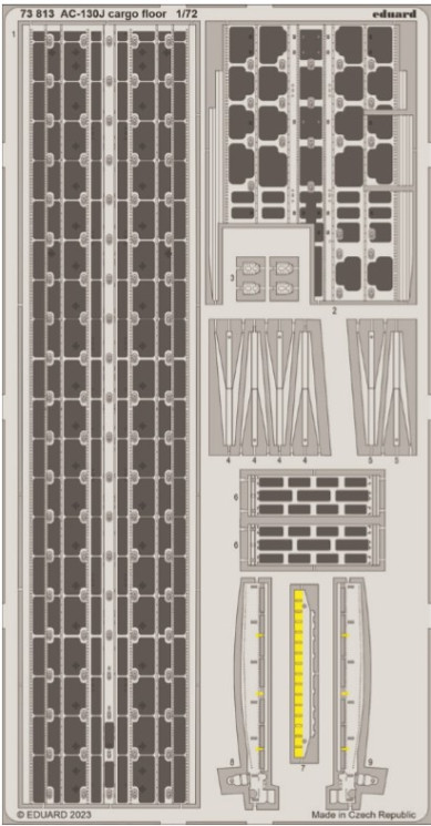 73813 AC-130J вантажне відділення  1/72