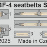 FE1508 F4F-4  привязні ремені  STEEL 1/48