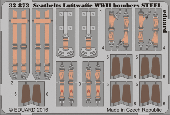32873 Ремни бомбардировщиков Luftwaffe Второй Мировой 1/32