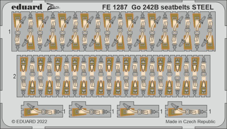 FE1287 Go 242B прив'язні ремені STEEL 1/48