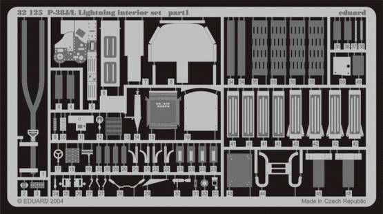 32125 P-38L интерьер 1/32