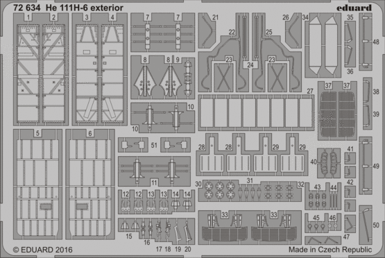 72634 He 111H-6 экстерьер 1/72