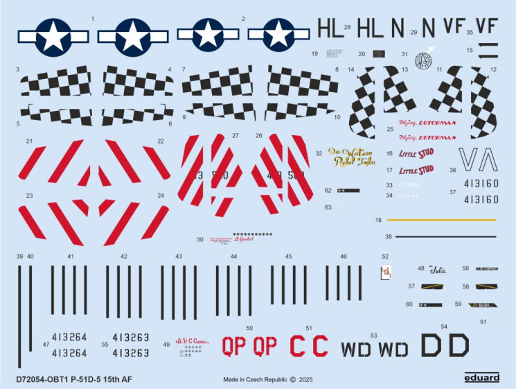 D72054 P-51D-5 "15th AF" 1/72