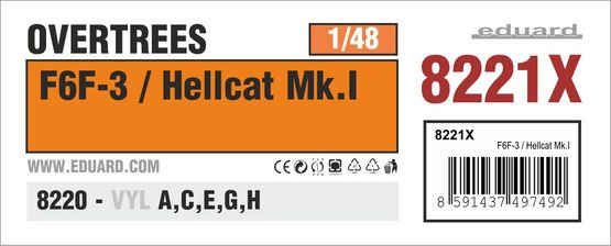 8221XF6F-3 / Hellcat Mk.I OVERTREES 1/48