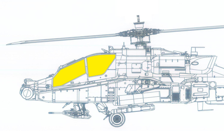 JX328 AH-64A ранній TFace 1/35