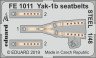 FE1011 Як-1б, стальные ремни 1/48
