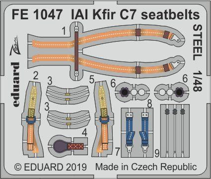 FE1047 IAI Kfir C7 стальные ремни 1/48