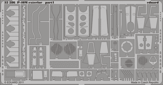 32286 P-40M экстерьер 1/32
