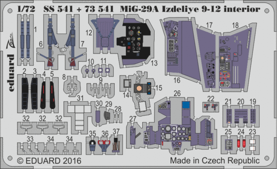 73541 МиГ-29 Изделие 9-12 1/72