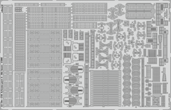 53104 USS Arizona часть 3 - спасательные катера 1/200
