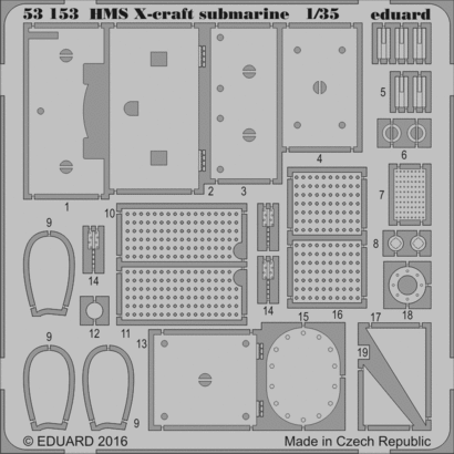 53153 HMS X-craft подводная лодка 1/35