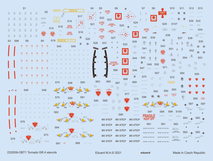 D32009 Декали Tornado GR.4 stencils 1/32