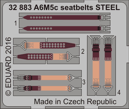 32883 A6M5c ремни СТАЛЬ 1/32