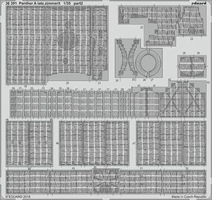 36391 Panther A поздняя zimmerit 1/35