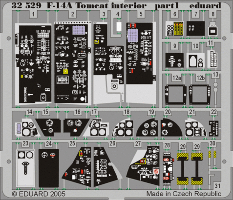 32529 F-14A интерьер 1/32