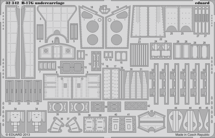 32342 B-17G undercarriage 1/32