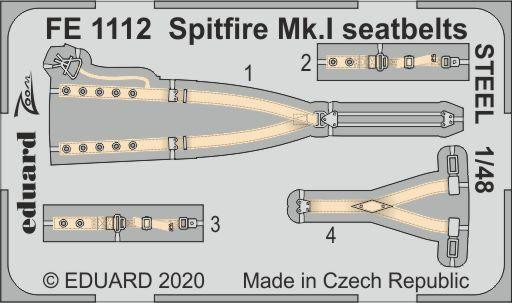 FE1112  Spitfire Mk.I привязные ремни  STEEL 1/48
