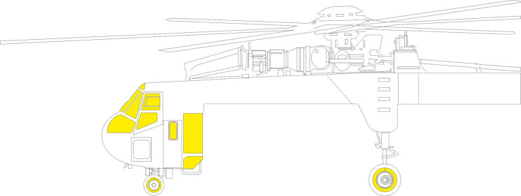 Маски JX307 CH-54A 1/35