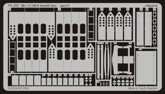 72437 He 111H-6 бомбовый отсек 1/72