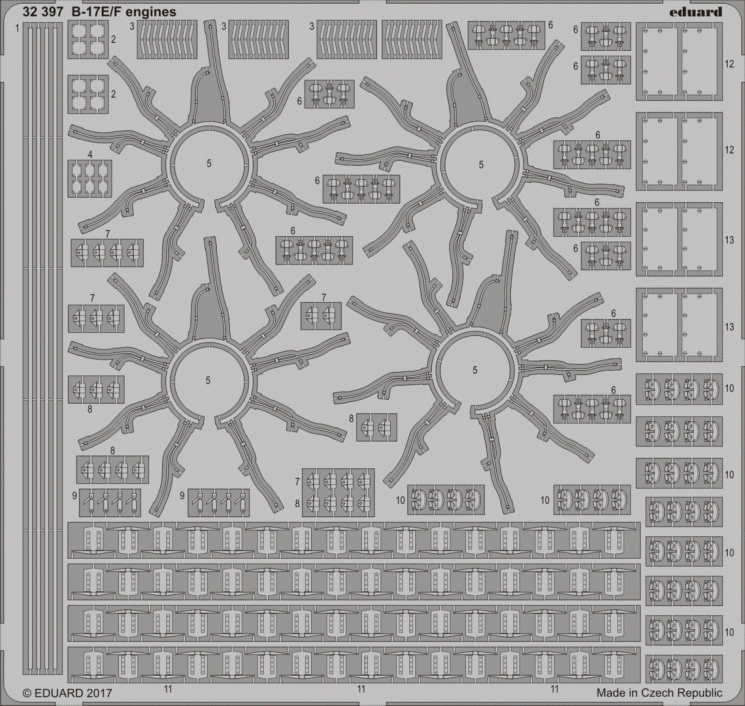 32397 B-17E/F engines 1/32