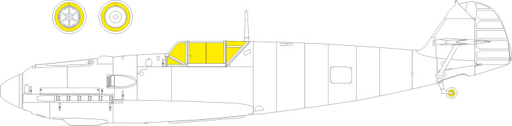 EX1141 Маски Bf 109E-4/7 TFace 1/48