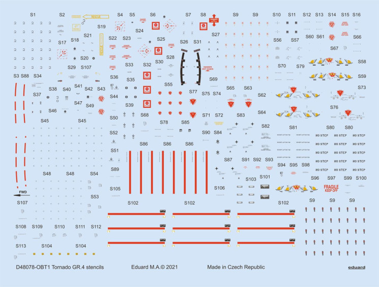 D48078 Декали Tornado GR.4 stencils 1/48