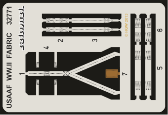32771 Ремни безопасности USAAF 2 мир. в. FABRIC 1/32