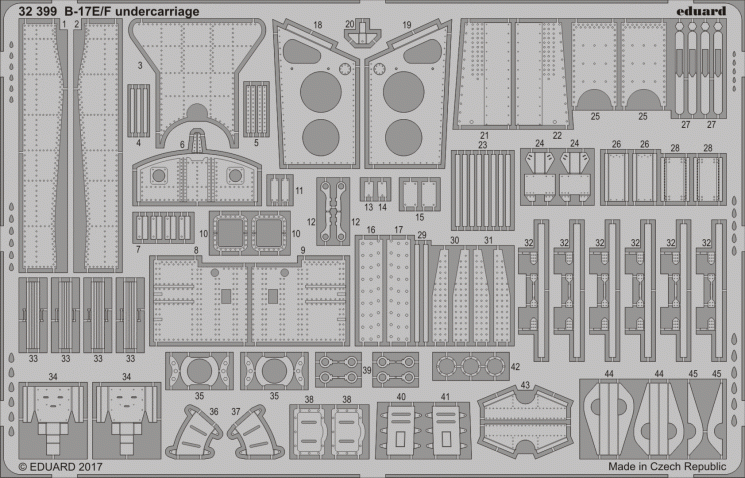 32399 B-17E/F undercarriage 1/32