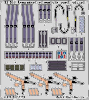 32763 Lynx Mk.88 ремни безопасности 1/32