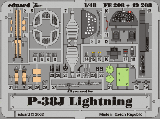FE208 P-38J 1/48