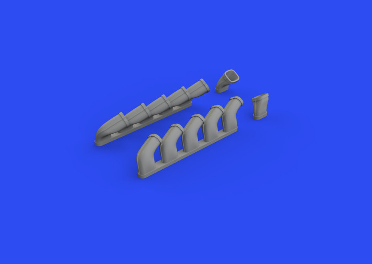 648618 Il-2 exhaust stacks 1/48
