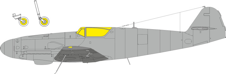 CX705 Маски Bf 109K