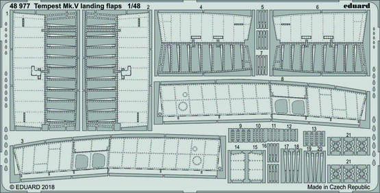 48977 Tempest Mk. V закрылки 1/48