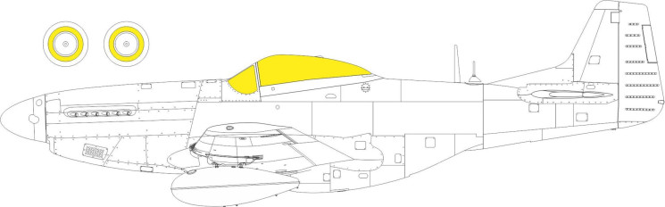 EX801 Маски на P-51K TFace 1/48