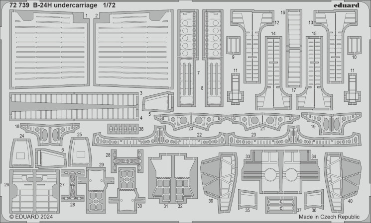 72739 B-24H ніші шасі 1/72