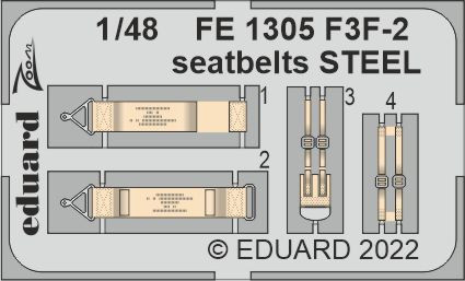 FE1305 F3F-2 ремені STEEL 1/48