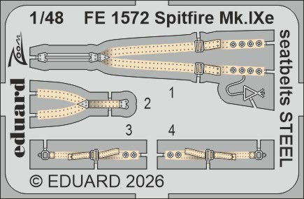 FE1572 Spitfire Mk.IXe ремені STEEL