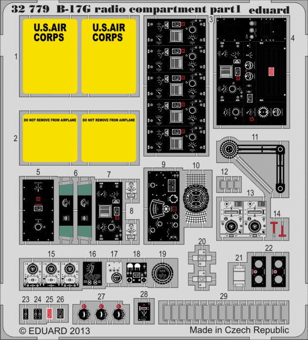 32779 B-17G radio compartment 1/32