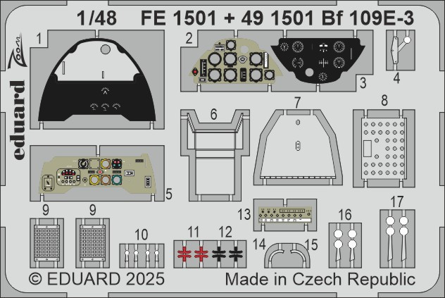 FE1501 Bf 109E-3 1/48