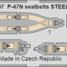 FE1307 P-47N ремені STEEL 1/48