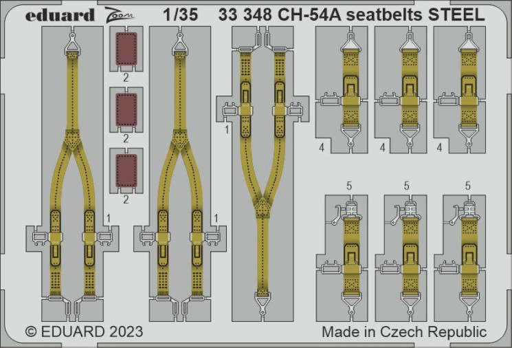 33348 CH-54A привязні ремені  STEEL 1/35