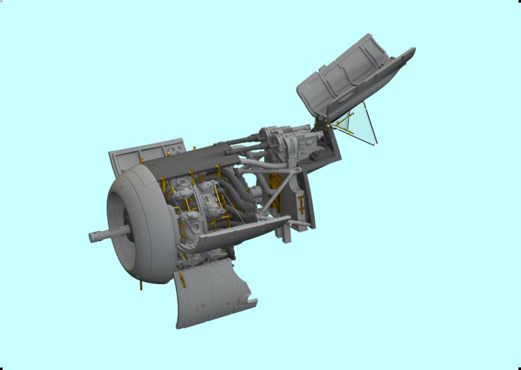 648941 Fw 190A-7 гармати двигуна та фюзеляжу 1/48