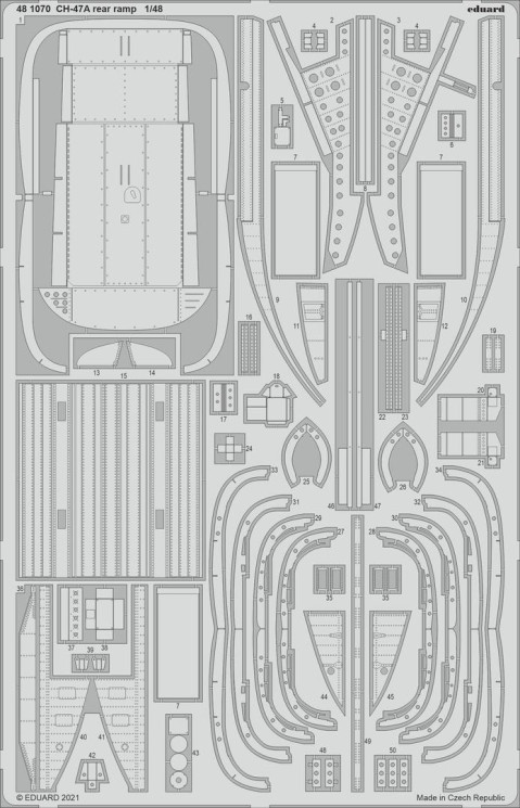 481070  CH-47A хвостовая рампа 1/48