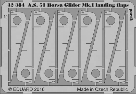 32384 A. S. 51 Horsa Glider Mk. I закрылки 1/35