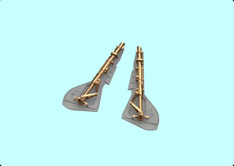 648942 Fw 190A-7 undercarriage legs BRONZE 1/48