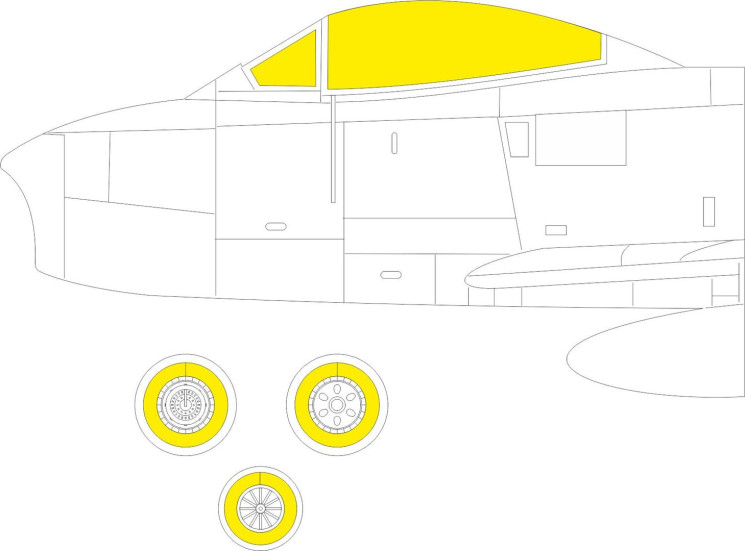 EX784 Маски на Sabre F.4 TFace 1/48