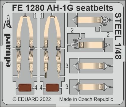 FE1280 AH-1G прив'язні ремені STEEL 1/48