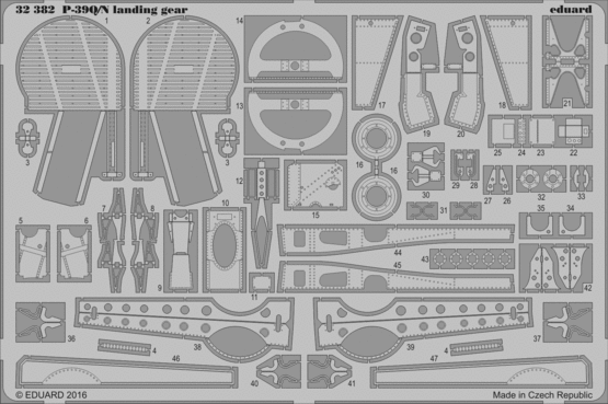 32382 P-39Q/ N шасси 1/32