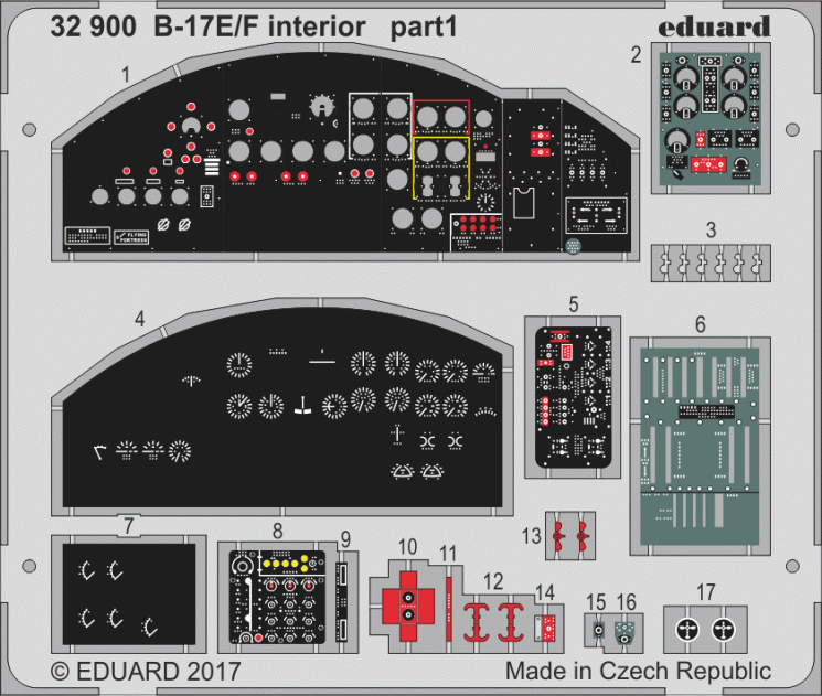 32900 B-17E/F interior 1/32